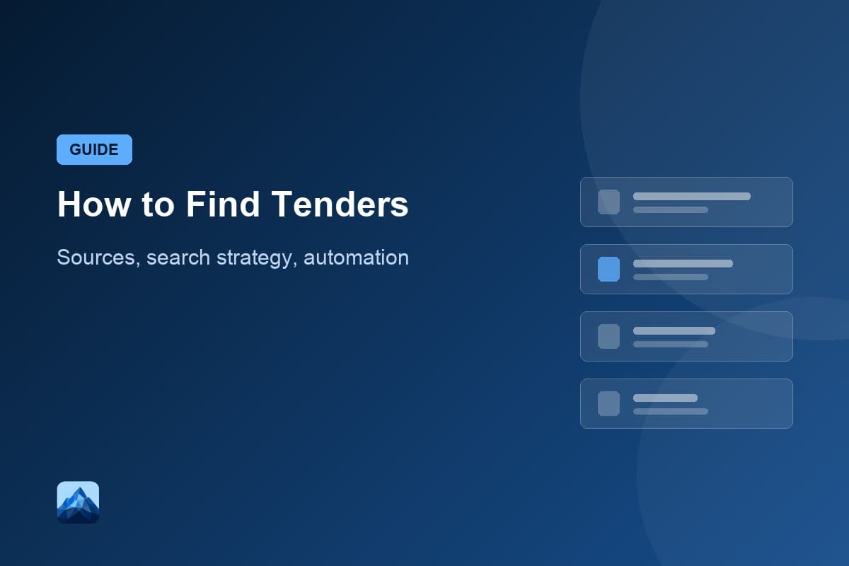 How to Find Tenders: Search for Public Tenders & Automate Discovery